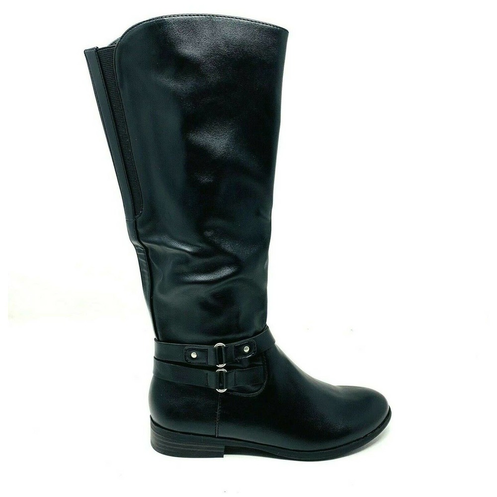 Style & Co. Vegan‎ Leather Mid-Calf Black 5M